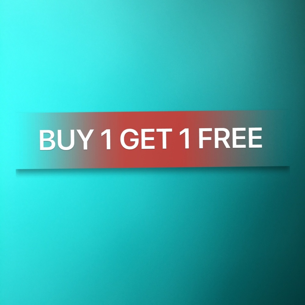 BUY ONE GET ONE FREE